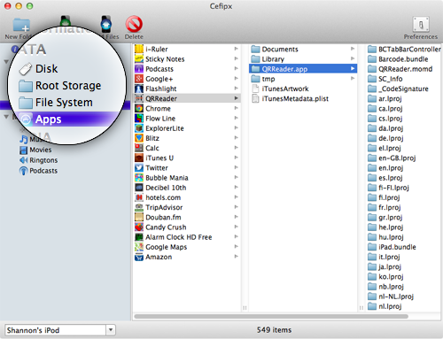 Cefipx - iPod to Mac Transfer