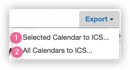 export calendars