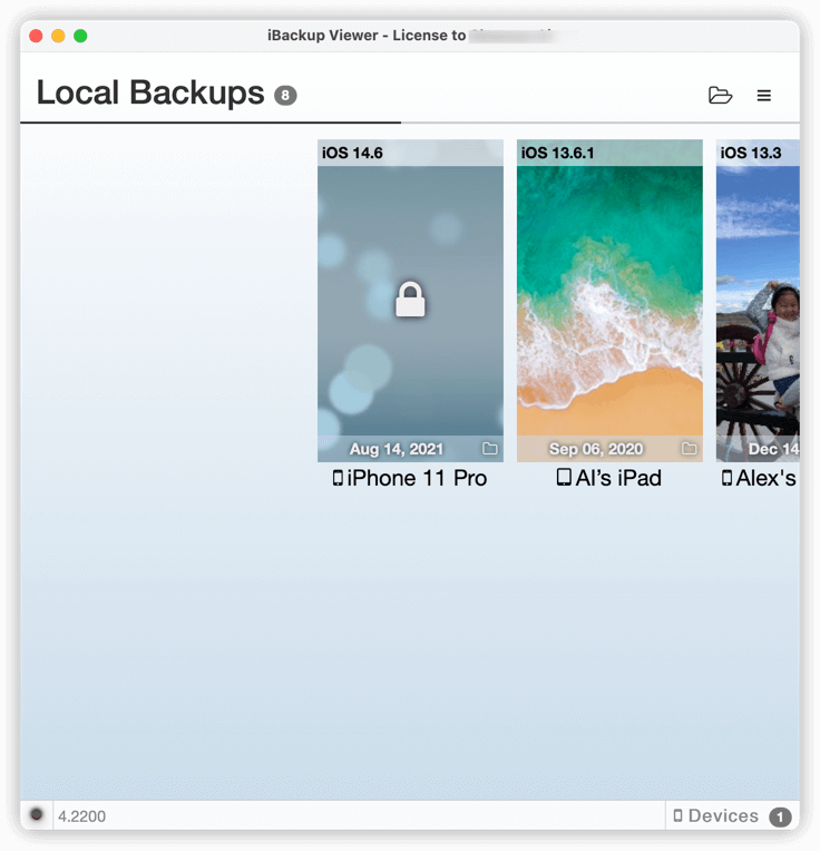 iBackup Viewer backups