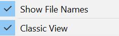 Photos context menu
