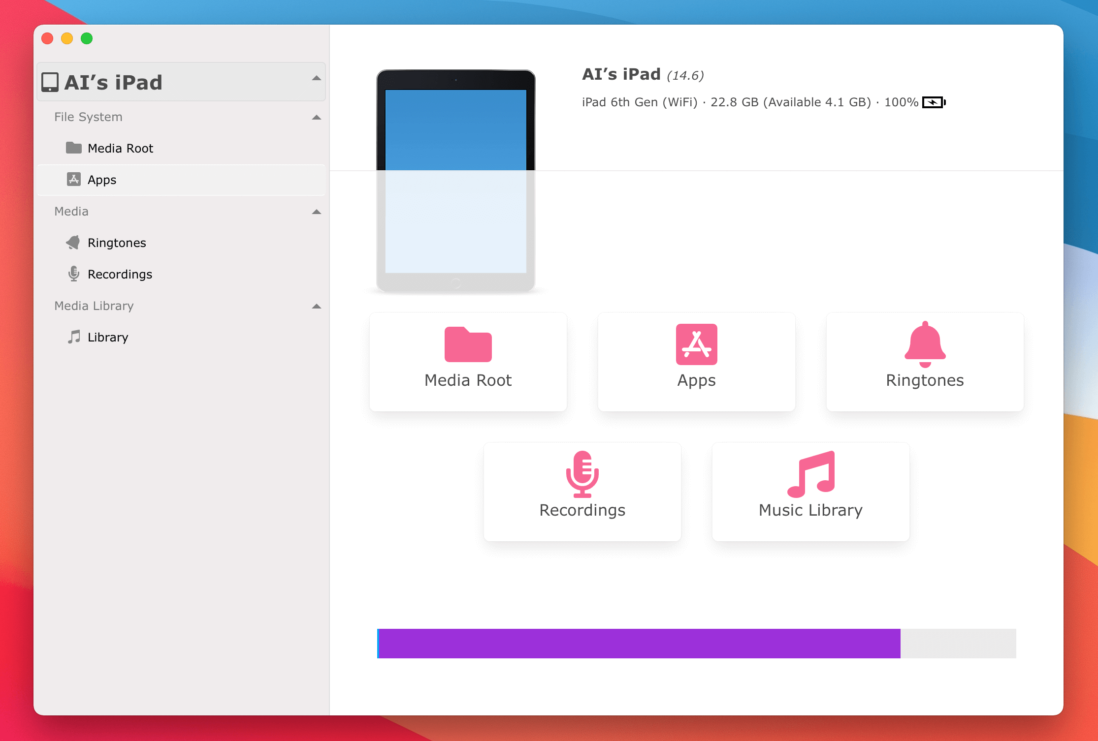 connect iPad to Mac Computer