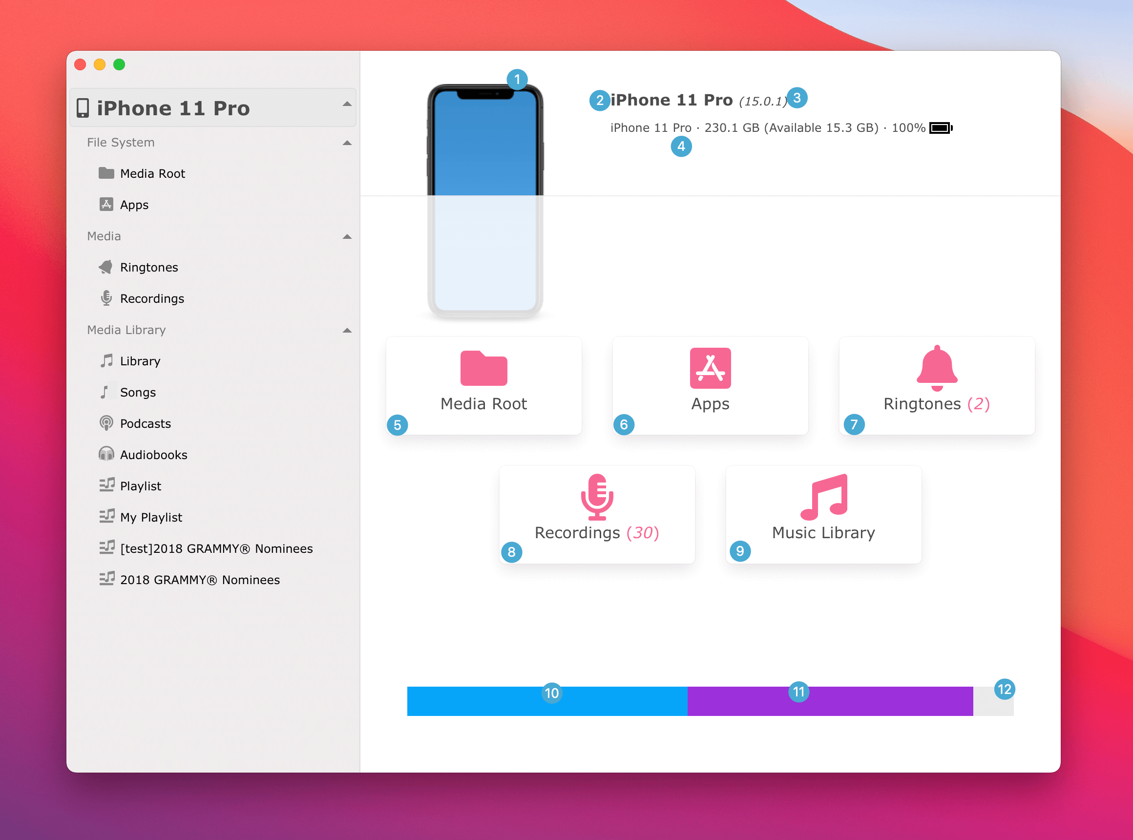 iCopyAssistant Device Information