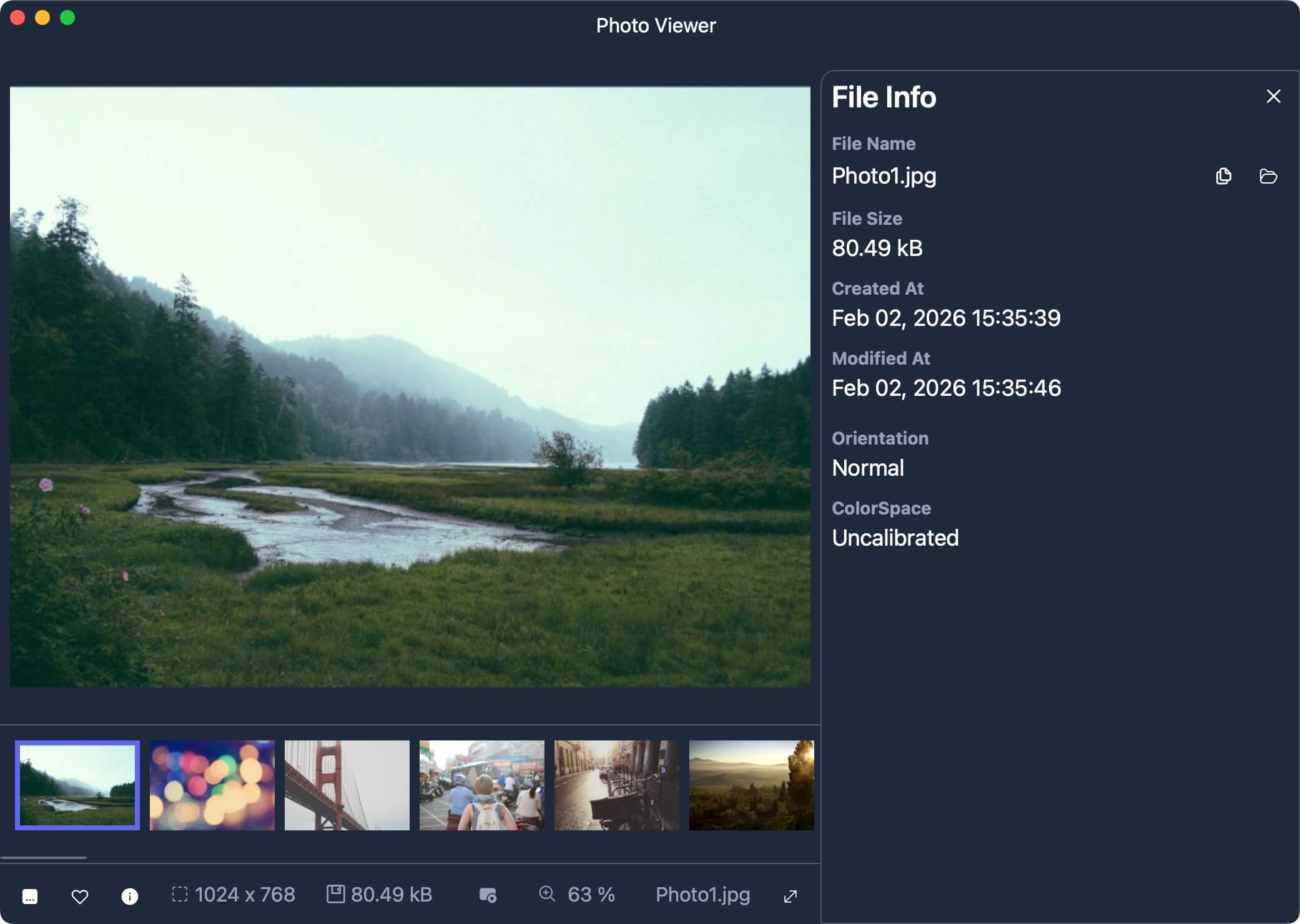 画像ビューアーウィンドウ