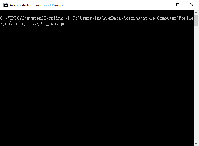 Create symbolic link